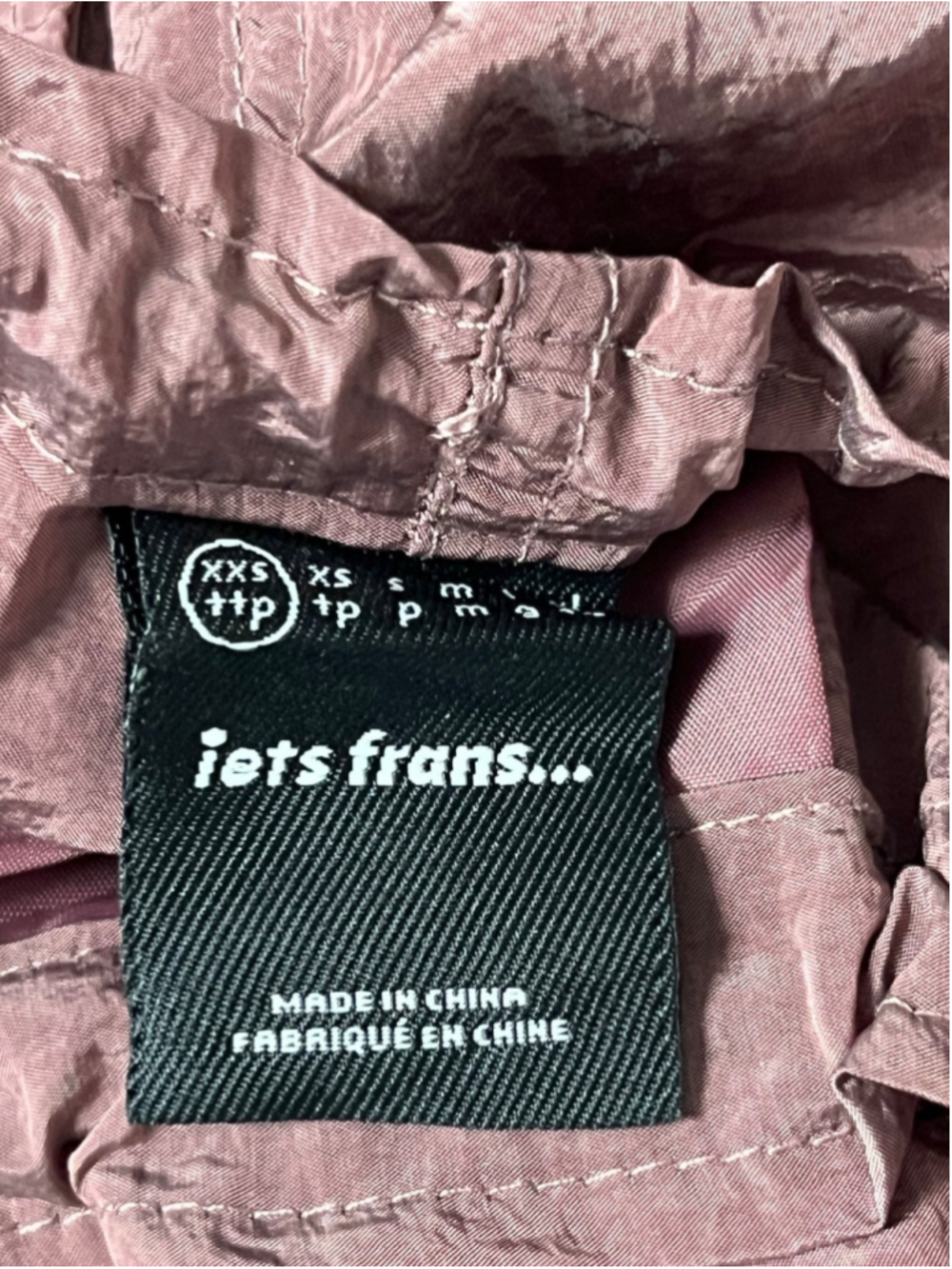 iets frans Shiny Pink Parachute Tech Pants Joggers Size XXS NWOT - Picture 6 of 7